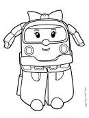 Robocar Poli kleurplaat 1